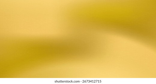 Gold wall texture background. Yellow shiny gold foil paint on wall sheet with gloss light reflection, vibrant golden paper luxury wallpaper.eps 10