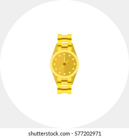 Gold Watch Icon