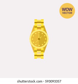 Gold Watch Icon