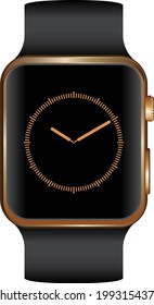 Gold watch vector design for any kind of graphic work