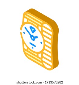 gold watches isometric icon vector. gold watches sign. isolated symbol illustration