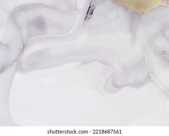 Gold Water Color Marble. Lilac Oriental Watercolor. Pink Alcohol Ink Watercolor. Blue Marble Background. Fluid Elegant Pattern. Gold Alcohol Ink Canvas. Blue Ink Paint. Vector Abstract Template.