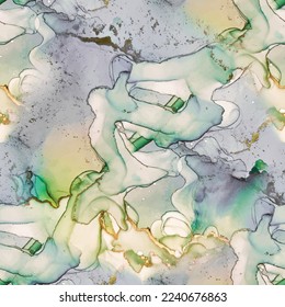 Gold Water Color Marble. Lilac Water Color Background. Light Marble Background. Blue Ink Paint. Green Alcohol Ink Repeat. Floor Elegant Repeat. Modern Seamless Painting Blue Seamless Watercolor.