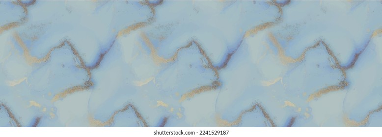 Gold Watercolor Marble. Gold Gradient Background. Foil Art Paint. Blue Marble Watercolor. Light Seamless Background. Golden Alcohol Ink Marble. Bronze Vector Ink Pattern. Modern Abstract Ink Template