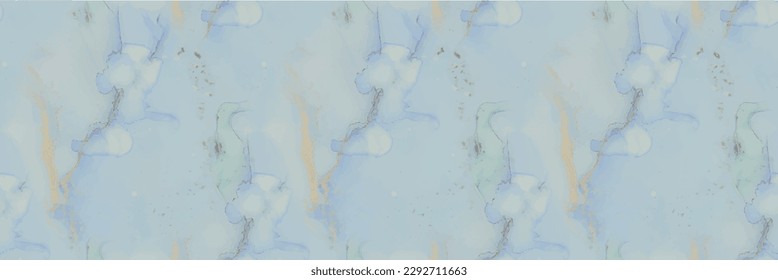 Gold Watercolor Marble. Gold Oriental Watercolor. Luxury Alcohol Ink Marble. Foil Marble Background. Shiny Vector Ink Repeat. Fluid Elegant Background. Blue Art Paint. Luxury Abstract Ink Painting