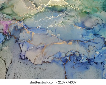 Gold Watercolor Marble. Pink Oil Paint. Green Alcohol Ink. Luxury Vector Painting. Gold Abstract Watercolor. Geode Elegant Texture. Bronze Alcohol Ink. Blue Marble Background. Watercolor Ocean Canvas