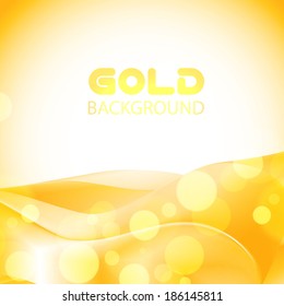 gold wave abstract background