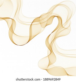 Goldwelle. Abstrakter Hintergrund. Design-Element