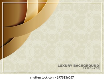 Gold wave abstract background illustration
