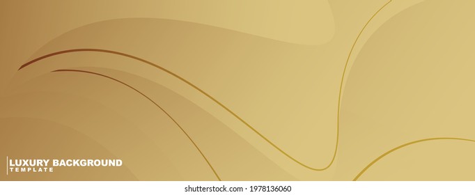 Gold wave abstract background illustration