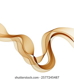 Gold wave. Abstract background. Vector illustration. Eps 10