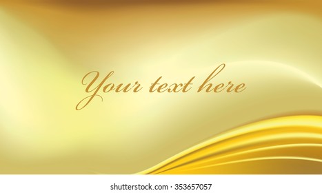 Gold wave background, Vector luxury vintage background. Perfect as invitation or announcement.