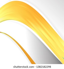 Gold Wave Business Background Vector