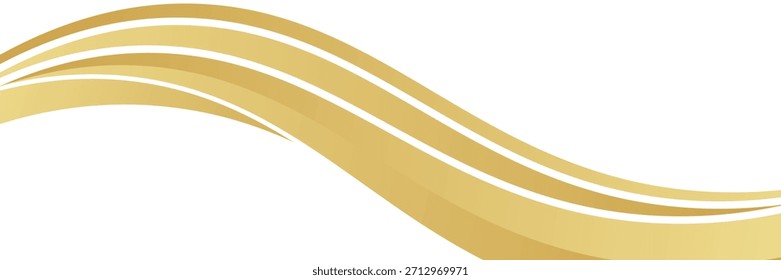 curva de onda de ouro, forma de ângulo de onda de ouro para elementos, moderna linha fita gráfica ouro, linha de ouro. eps 10


