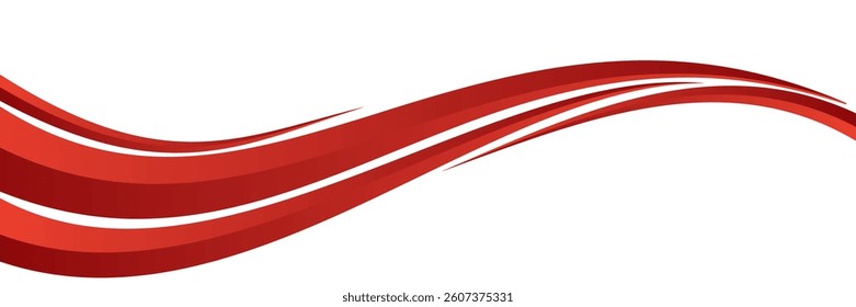 gold wave curve, golden wave corner shape for element, stripes ribbon golden graphic, striped red. eps 10