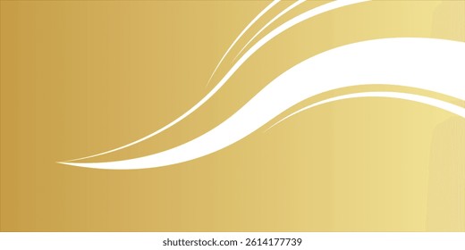gold wave curve, golden wave corner shape for element, stripes ribbon golden graphic, striped gold style. eps 10