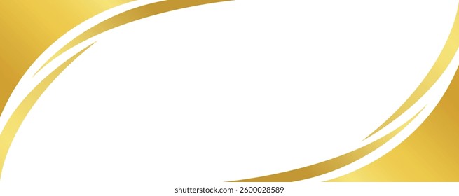 gold wave gradient for banner, golden wavy shape, gold wave curve on white background, golden wave corner shape for banner, stripes ribbon golden graphic, striped gold gradient luxury