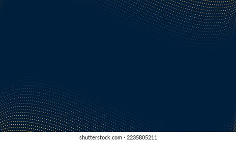 Gold wave lines background. Abstract dotted stripes texture. Warped and curved lines wallpaper. Minimalistic design template