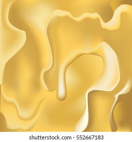 gold wave splash  background, realistic vector illustration