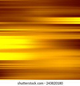 Gold waves background. Metal plate with reflected light. Vector illustration.
