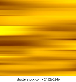 Gold waves background. Metal plate with reflected light. Vector illustration.