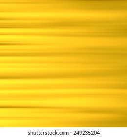 Gold waves background. Metal plate with reflected light. Vector illustration.