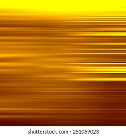 Gold waves background. Metal plate with reflected light. Vector illustration.