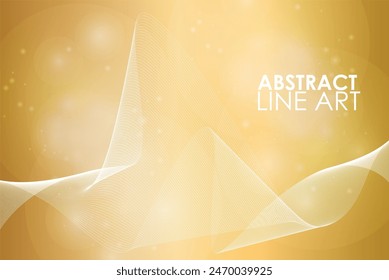 Gold waves with a shining background, Abstract golden wave background