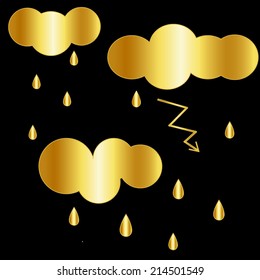 Gold weather icon