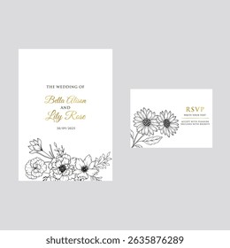 Gold wedding frame on white background. Set of circle shapes, glitters, eucalyptus, leaf branches. Elegant foliage design for wedding, card, invitation, greeting.