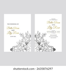 Gold wedding frame on white background. Set of circle shapes, glitters, eucalyptus, leaf branches. Elegant foliage design for wedding, card, invitation, greeting.