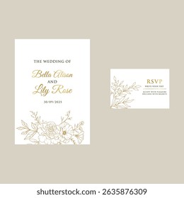 Quadro de casamento dourado sobre fundo branco. Conjunto de formas de círculo, brilhos, eucalipto, ramos de folhas. Design de folhagem elegante para casamento, cartão, convite, saudação.