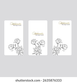 Goldener Hochzeitsrahmen auf weißem Hintergrund. Satz von Kreisformen, Glitzer, Eukalyptus, Blattzweige. Elegantes Blattdesign für Hochzeit, Karte, Einladung, Gruß.