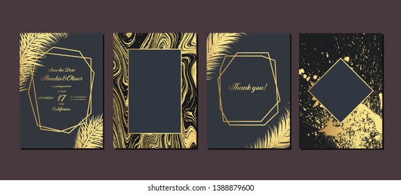 Set Elegant Brochure Card Background Cover Stock Vector (Royalty Free ...