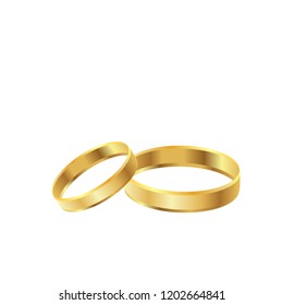 Gold wedding rings