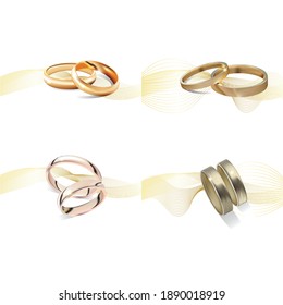 anillos de boda dorados, anillos de boda, anillos de compromiso