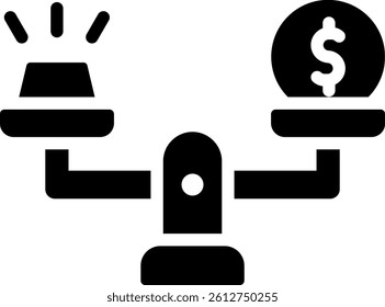 Gold Weight Icon Glyph Vector Illustration