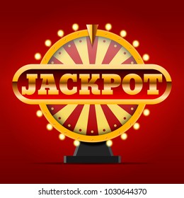 Gold Wheel of fortune design Illustration eps 10