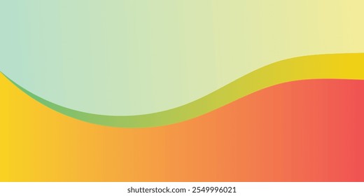 Gold and white abstract line border frame on a transparent layer vector abstract green waves background