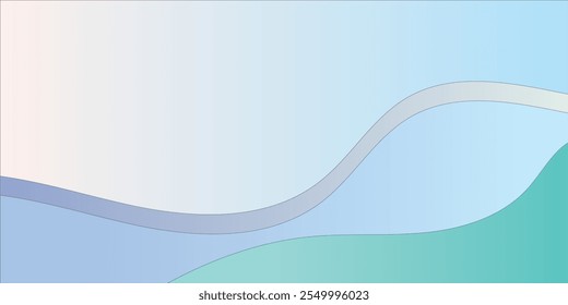 Marco de borde de línea abstracta dorada y blanca sobre un fondo de ondas verdes abstractas de Vector de capa transparente