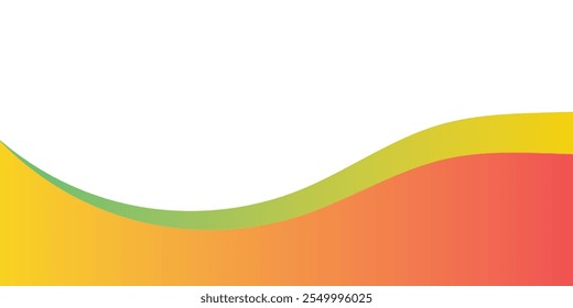Gold and white abstract line border frame on a transparent layer vector abstract green waves background