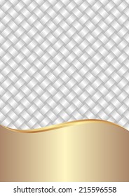 gold and white background with braid texture