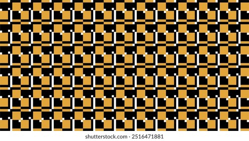 vetor de padrão de cor dourado, branco e preto 300 dpi para moda e têxtil