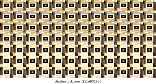 vetor de padrão de cor dourado, branco e preto 300 dpi para moda e têxtil