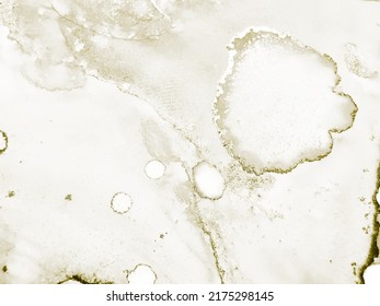 Gold White Golden Painting. Gold Alcohol Ink Grunge. Foil Glitter Background. White Golden Background. Water Color Background. Bright Water Color Glitter. Gold Art Vector. Light Elegant Glitter.
