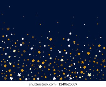 Gold White Stars On Dark Background Stock Vector (Royalty Free ...