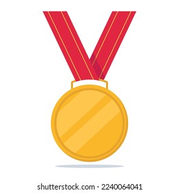 Gold Winner Neck Medal Vectorart