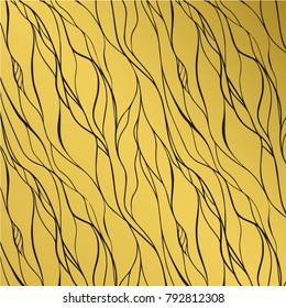 Gold wood lines background pattern