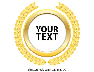 Gold Wreath - vector 