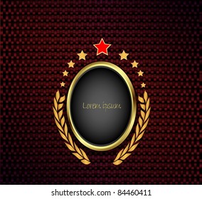 Gold wreath . Vector illustration